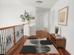 Momeni Xander XAN-3 Machine Made Contemporary Geometric Indoor Area Rug Ivory 9'3" x 12'6" XANDEXAN-3IVY93C6