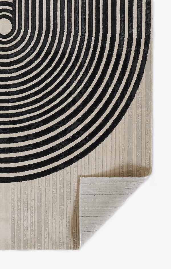 Momeni Xander XAN-5 Machine Made Contemporary Geometric Indoor Area Rug Ivory 9'3" x 12'6" XANDEXAN-5IVY93C6