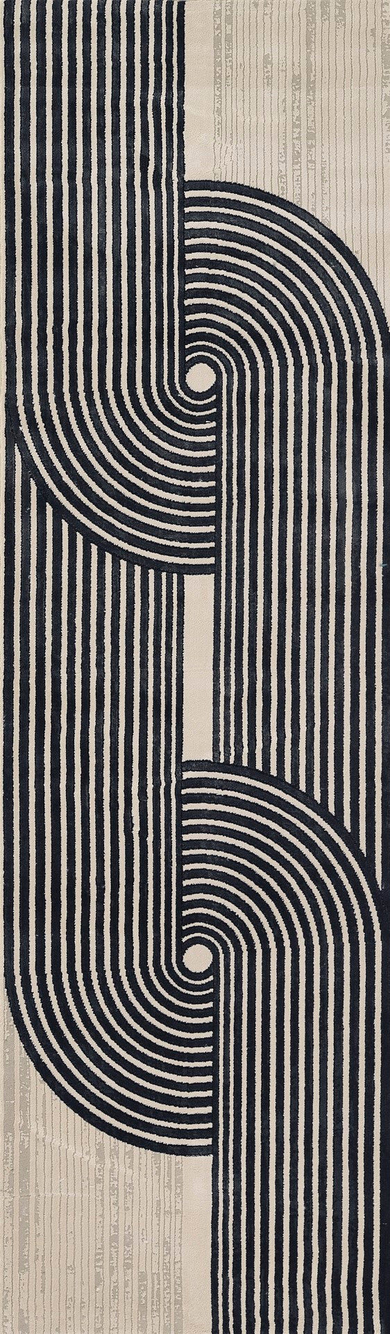 Momeni Xander XAN-5 Machine Made Contemporary Geometric Indoor Area Rug Ivory 9'3" x 12'6" XANDEXAN-5IVY93C6