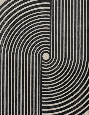 Momeni Xander XAN-5 Machine Made Contemporary Geometric Indoor Area Rug Ivory 9'3" x 12'6" XANDEXAN-5IVY93C6