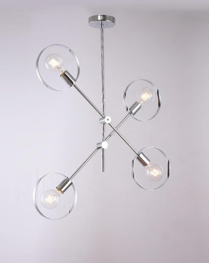 Bethel Chrome Chandelier in Metal