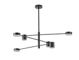 Bethel Black LED Chandelier in Metal