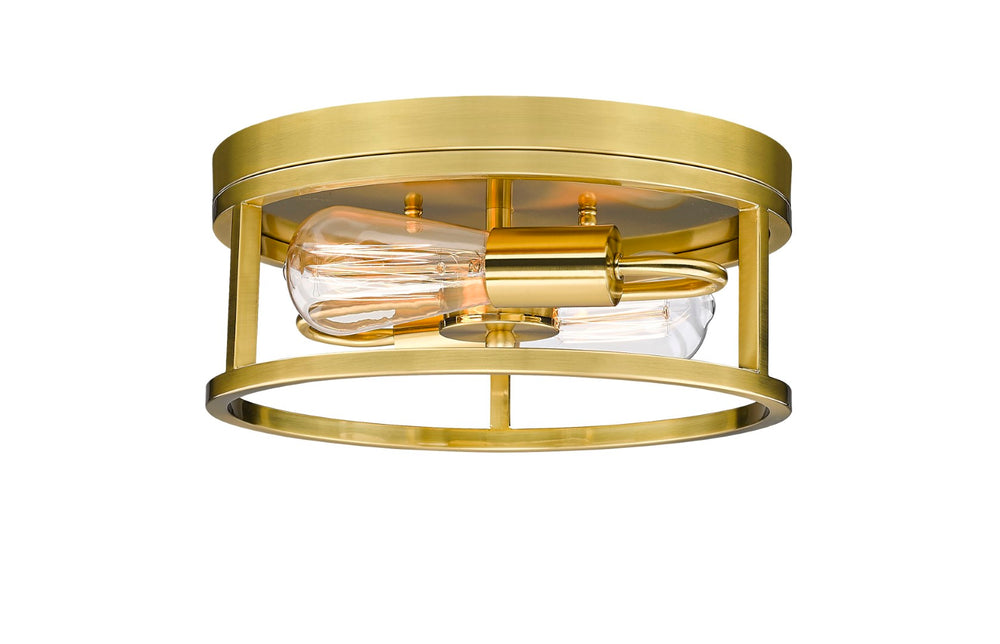 Bethel Gold Flush Mount Light Fixture in Durable Iron - Elegant Illumination for Any Room Decor