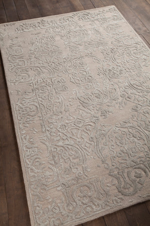 Chandra Rugs Xia 70% Wool + 30% Viscose Hand-Tufted Contemporary Rug Pink/Silver 9' x 13'