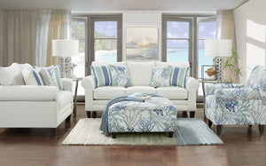 Fusion 1141 Transitional Loveseat 1141 Grande Glacier Loveseat