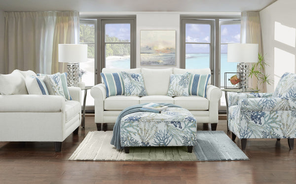 Fusion 1141 Transitional Loveseat 1141 Grande Glacier Loveseat