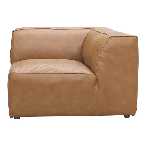 Moe's Home Form Corner Chair Sonoran Tan Leather XQ-1001-40