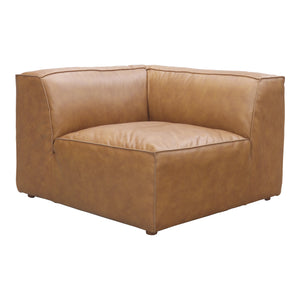 Moe's Home Form Corner Chair Sonoran Tan Leather XQ-1001-40