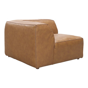 Moe's Home Form Corner Chair Sonoran Tan Leather XQ-1001-40