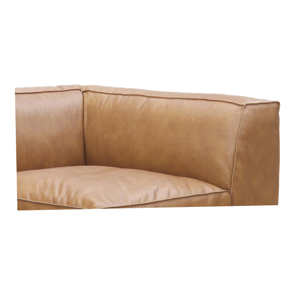 Moe's Home Form Corner Chair Sonoran Tan Leather XQ-1001-40