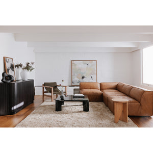 Moe's Home Form Corner Chair Sonoran Tan Leather XQ-1001-40