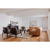 Moe's Home Form Corner Chair Sonoran Tan Leather XQ-1001-40