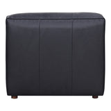 Moe's Home Form Slipper Chair Vantage Black Leather XQ-1002-02