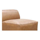 Moe's Home Form Slipper Chair Sonoran Tan Leather XQ-1002-40