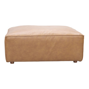 Moe's Home Form Ottoman Sonoran Tan Leather XQ-1003-40