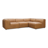 Moe's Home Form Signature Modular Sectional Sonoran Tan Leather XQ-1004-40