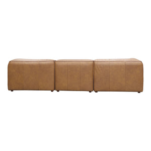 Moe's Home Form Lounge Modular Sectional Sonoran Tan Leather XQ-1005-40
