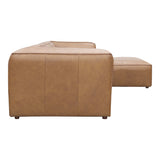 Moe's Home Form Lounge Modular Sectional Sonoran Tan Leather XQ-1005-40