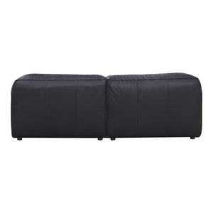 Moe's Home Form Nook Modular Sectional Vantage Black Leather XQ-1006-02
