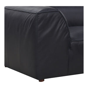 Moe's Home Form Nook Modular Sectional Vantage Black Leather XQ-1006-02