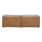 Moe's Home Form Nook Modular Sectional Sonoran Tan Leather XQ-1006-40