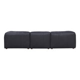 Moe's Home Form Classic L Modular Sectional Vantage Black Leather XQ-1007-02