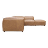 Moe's Home Form Classic L Modular Sectional Sonoran Tan Leather XQ-1007-40