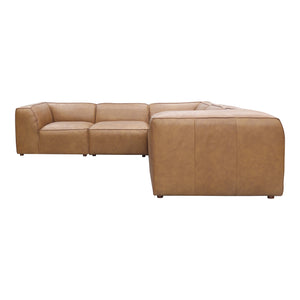 Moe's Home Form Dream Modular Sectional Sonoran Tan Leather XQ-1008-40