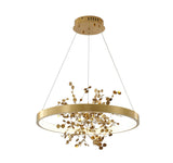 Bethel Gold LED Chandelier in Stainless Steel & Aluminum