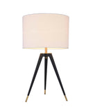 Bethel Black Table Lamp in Metal