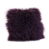 Moe's Home Lamb Fur Pillow Purple XU-1000-10