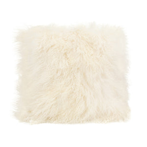 Moe's Home Lamb Fur Pillow Large  Cream