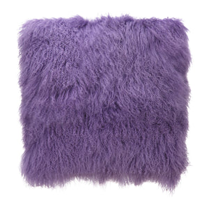 Moe's Home Lamb Fur Pillow Large Purple
