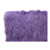 Moe's Home Lamb Fur Pillow Large Purple