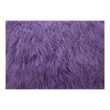 Moe's Home Lamb Fur Pillow Large Purple