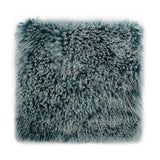 Moe's Home Lamb Fur Pillow Large Teal Snow XU-1005-36