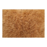 Moe's Home Cashmere Fur Pillow Golden Brown