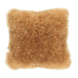 Moe's Home Cashmere Fur Pillow Golden Brown