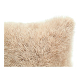 Moe's Home Cashmere Fur Pillow Cream