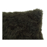 Moe's Home Cashmere Fur Pillow Forest