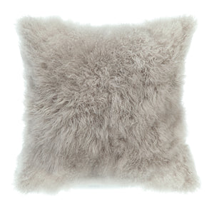 Moe's Home Cashmere Fur Pillow Light Grey