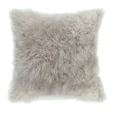 Moe's Home Cashmere Fur Pillow Light Grey