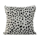 Moe's Home Spotted Goat Fur Pillow Light Grey