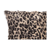 Moe's Home Spotted Goat Fur Pillow Blue Leopard