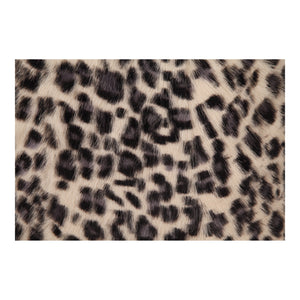 Moe's Home Spotted Goat Fur Pillow Blue Leopard