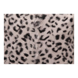 Moe's Home Spotted Goat Fur Pillow Grey Leopard