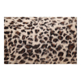 Moe's Home Goat Fur Bolster Spotted Brown Leopard