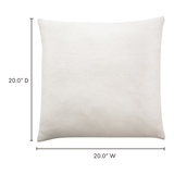 Moe's Home Prairie Pillow Linen White XU-1025-18