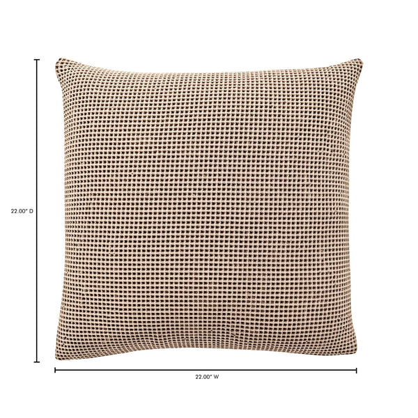 Moe's Home Ria Pillow Chanterelle Taupe XU-1026-39