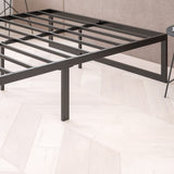 English Elm EE2834 Modern Platform Bed Frame Black EEV-16985